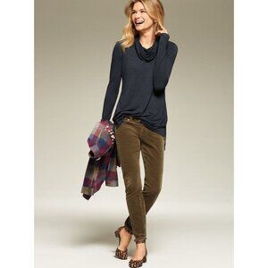 Cabi Moss Green Corduroy Skinny Jeans Size 2